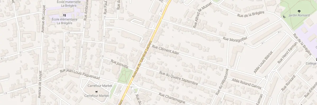 Plan du 6 Rue Clément Ader à Limoges