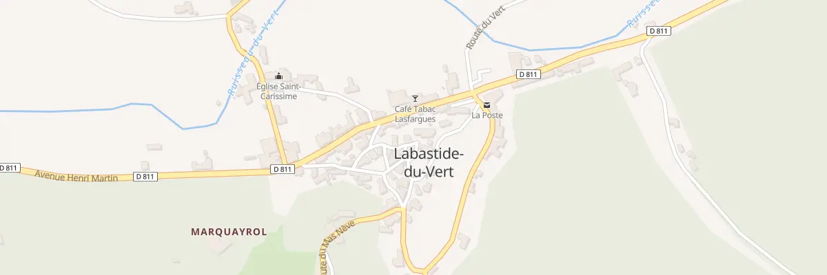 Plan du 5155 Au Bourg à Labastide-du-Vert