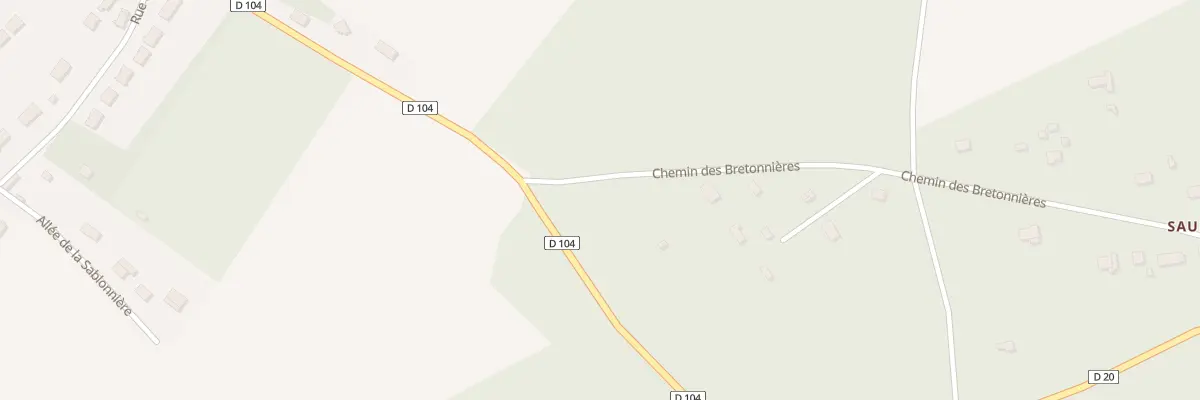 Plan du 4B Che des Bretonnières à Saulnières