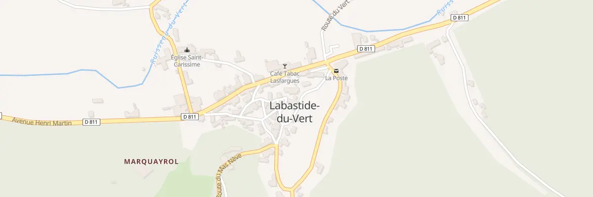 Plan du 5180F Au Bourg à Labastide-du-Vert