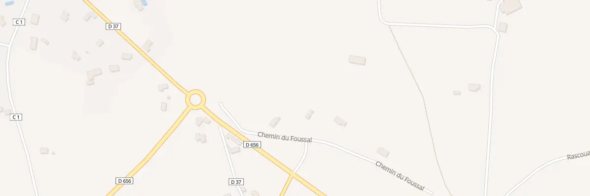 Plan du 61 Che du Foussal à Sauzet