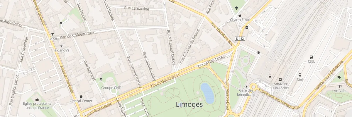 Plan du 4 Rue Pétiniaud-Dubos à Limoges