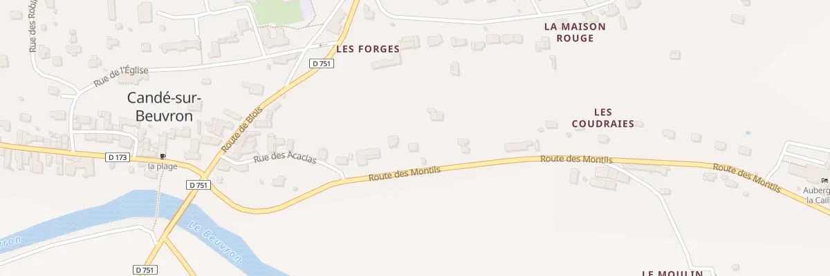 Plan du 10 Rte des Montils à Candé-sur-Beuvron