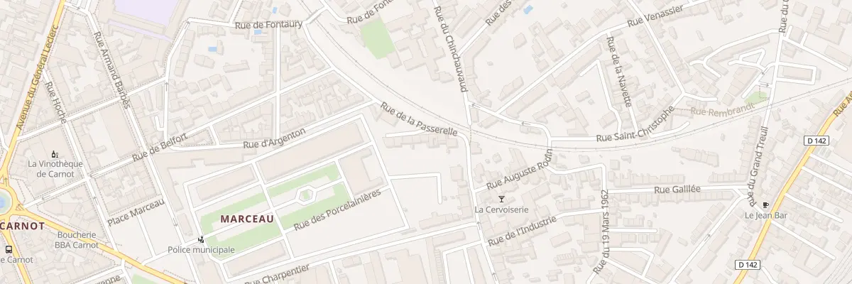 Plan du 7 Rue de la Passerelle à Limoges