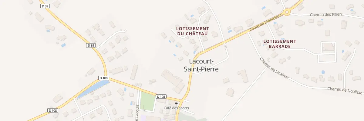 Plan du 121 Rue de la Mairie à Lacourt-Saint-Pierre