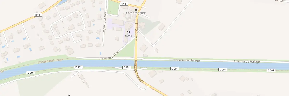 Plan du 89 Rue du Canal à Lacourt-Saint-Pierre