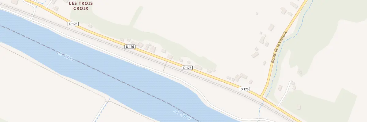 Plan du 44 Rte de Montrichard à Monthou-sur-Cher