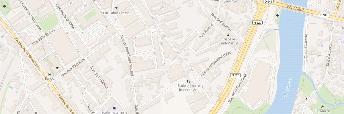 Plan du 30 Rue Fresnel à Limoges