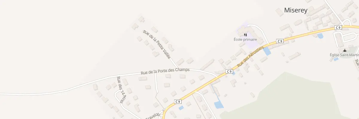 Plan du 6 Rue de la Porte des Champs à Miserey