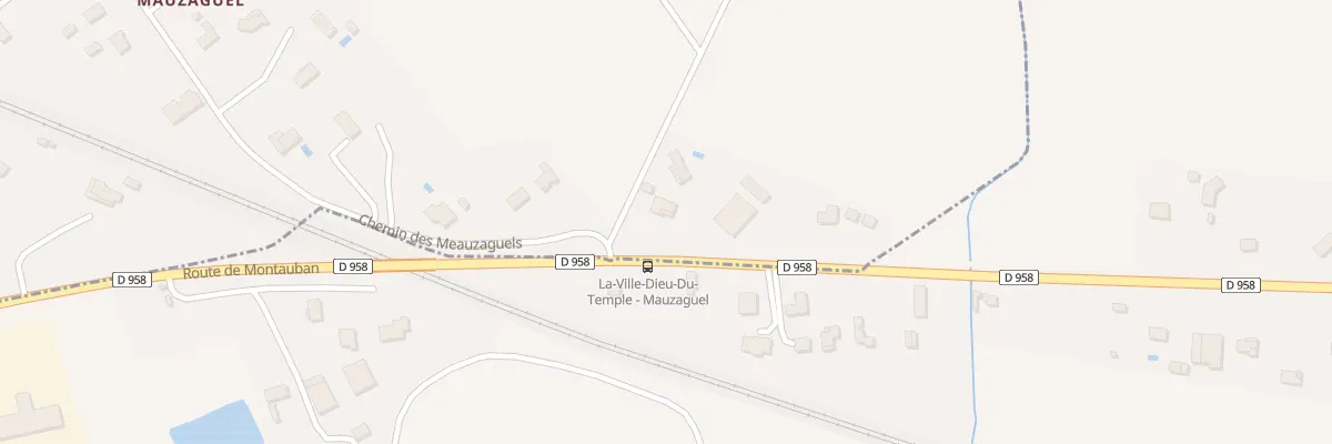 Plan du 1 Che des Meauzaguels à La Ville-Dieu-du-Temple