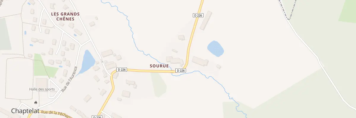 Plan du 5031 Moulin de Sourüe à Chaptelat