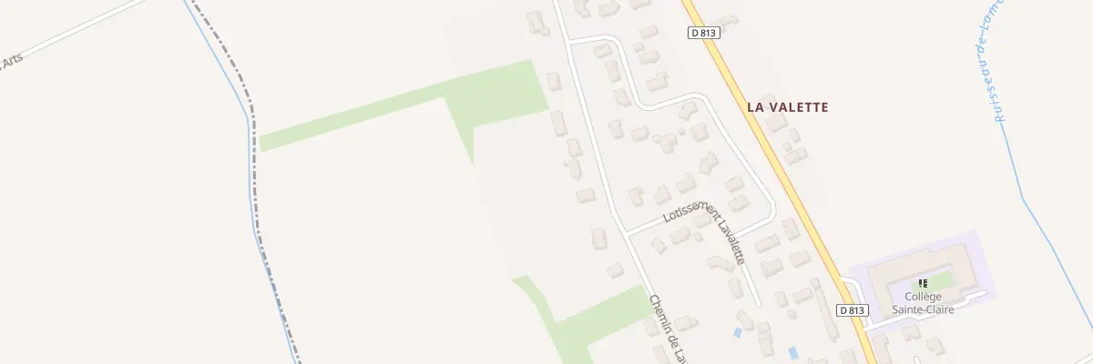 Plan du 265 Che de Lavalette à Dieupentale