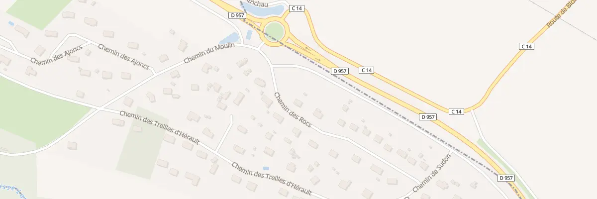 Plan du 1 Che des Rocs à La Chapelle-Vendômoise