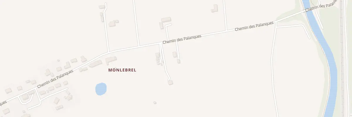 Plan du 702 Che des Palanques à Bessens
