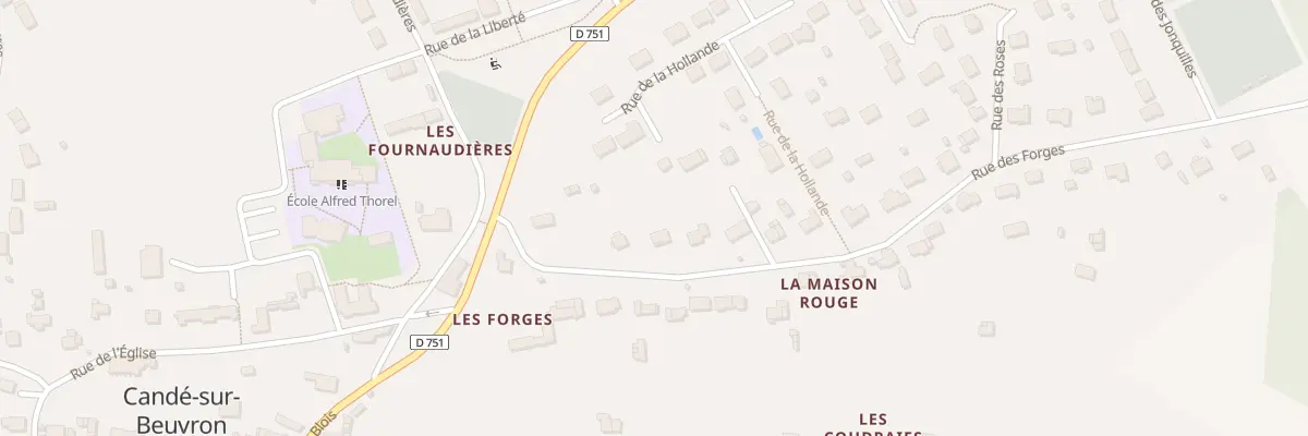 Plan du 6 Rue des Forges à Candé-sur-Beuvron