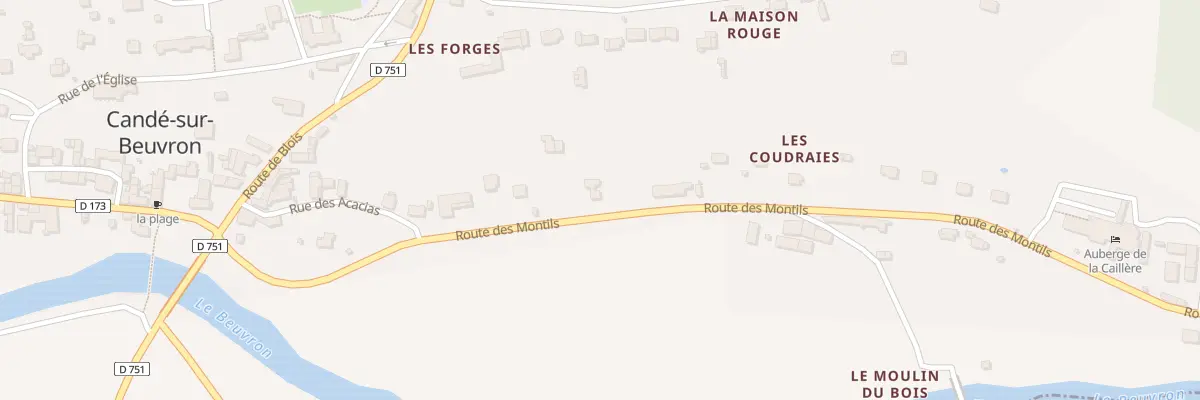 Plan du 14 Rte des Montils à Candé-sur-Beuvron