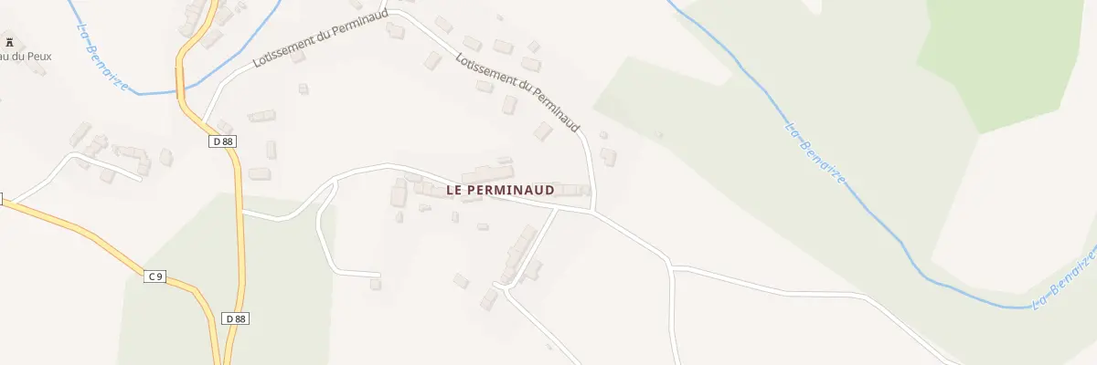 Plan du 3 Le Perminaud à Jouac