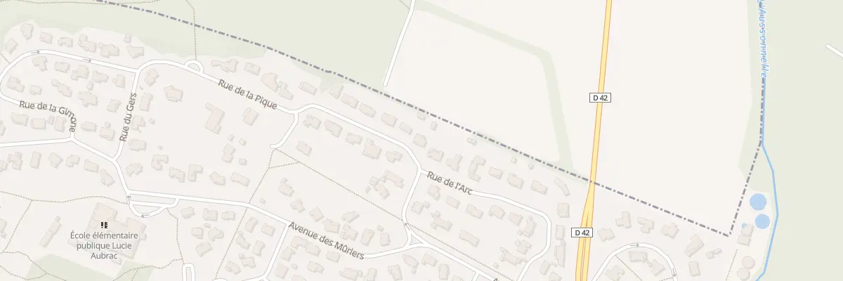 Plan du 2 Rue de la Pique à La Salvetat-Saint-Gilles