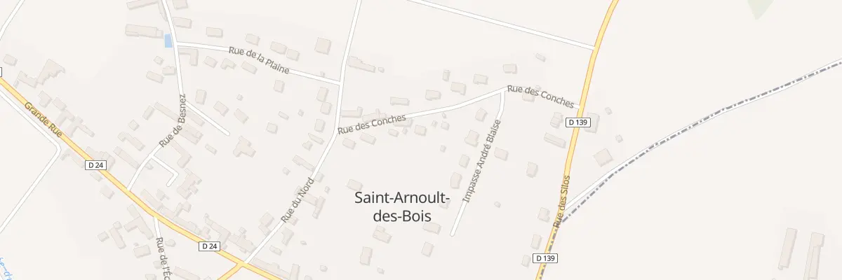 Plan du 8 Rue des Conches à Saint-Arnoult-des-Bois