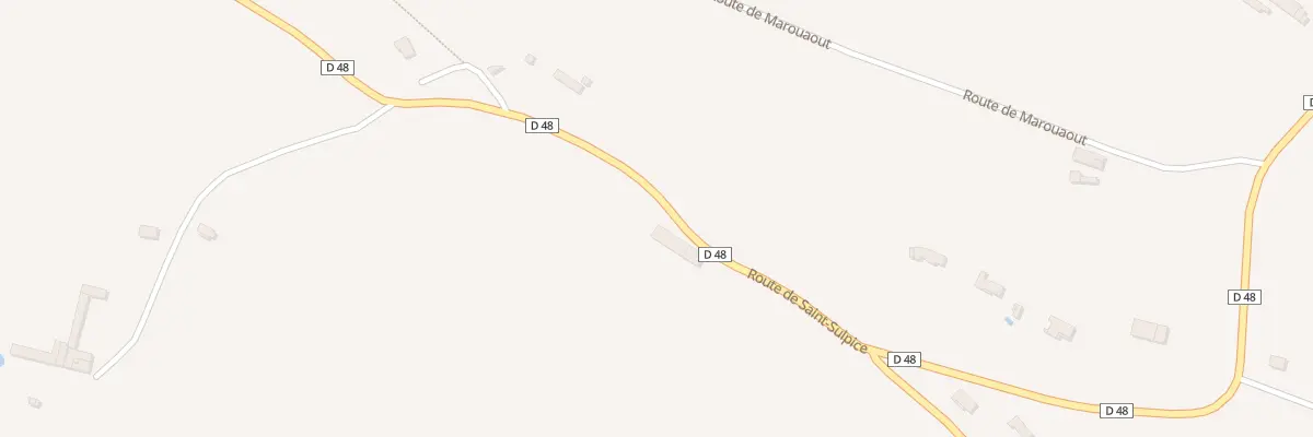 Plan du 5002 Rte de Saint-sulpice à Marquefave