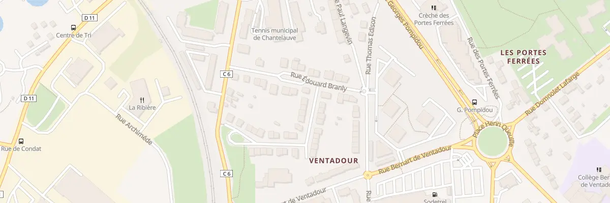 Plan du 6 Rue Albert Einstein à Limoges