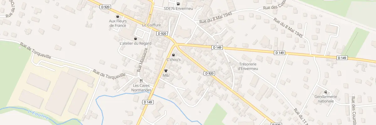 Plan du 8 Rue Général de Gaulle à Envermeu