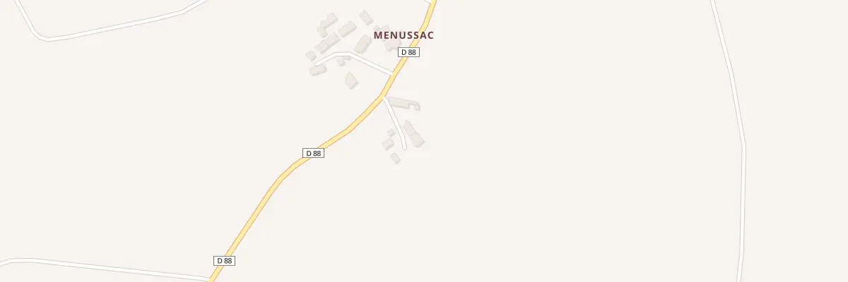 Plan du 14 Menussac à Jouac