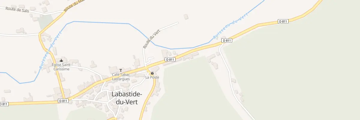 Plan du 5047 Au Bourg à Labastide-du-Vert