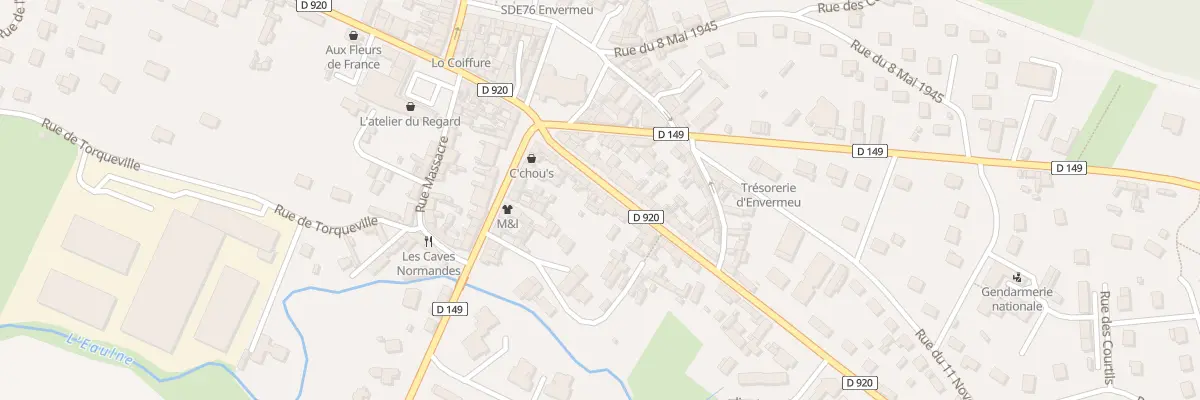 Plan du 5148 Rue Général de Gaulle à Envermeu