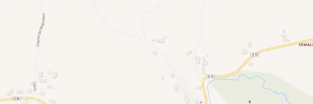 Plan du 130 Hountetes à Montbrun-Bocage