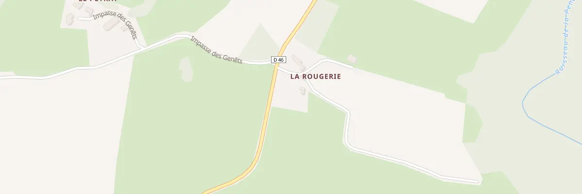 Plan du 5000 La Rougerie à Payzac