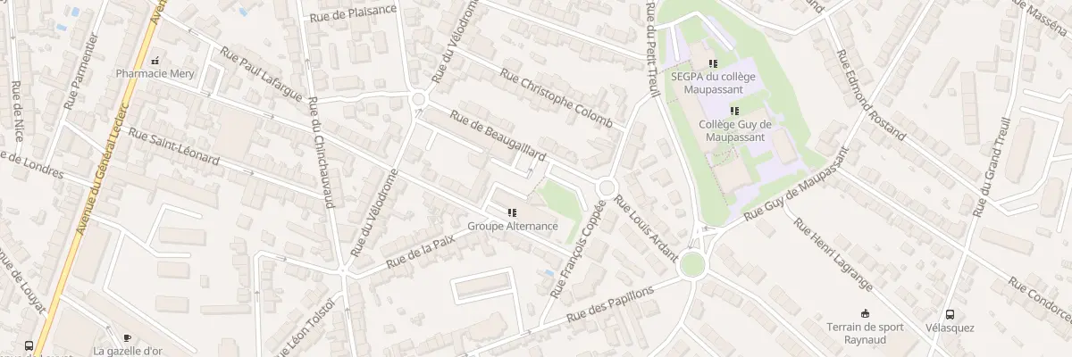 Plan du 19 Rue de Beaugaillard à Limoges