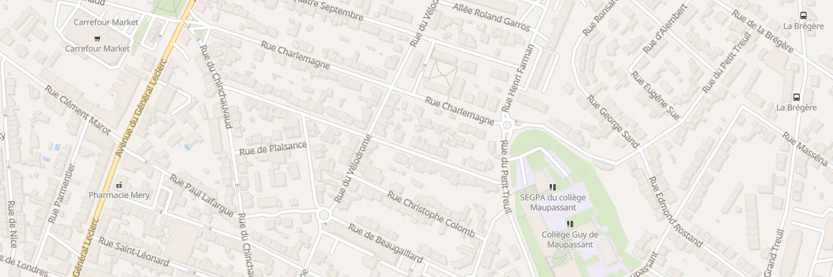 Plan du 22 Rue La Fayette à Limoges