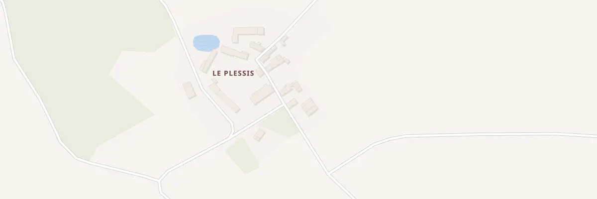 Plan du 2 Le Plessis à Averdon
