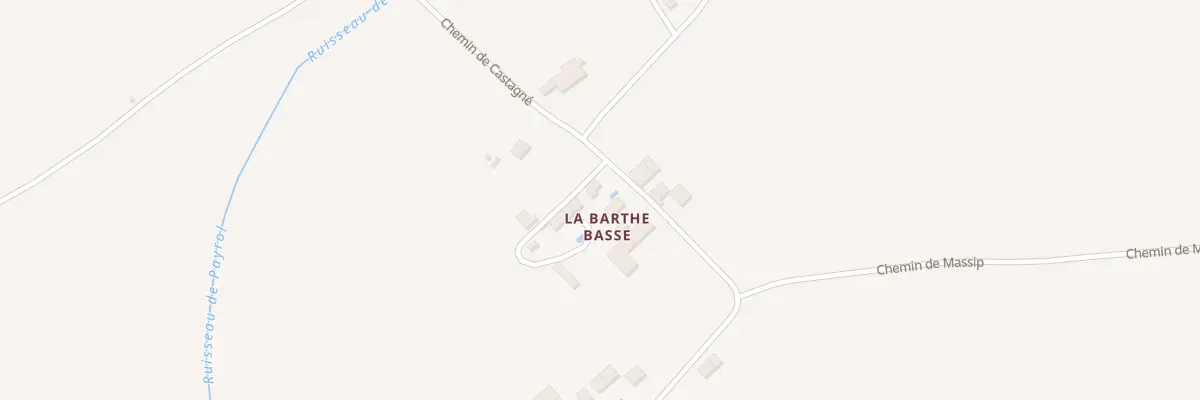 Plan du 145 Che de Castagné à Albefeuille-Lagarde