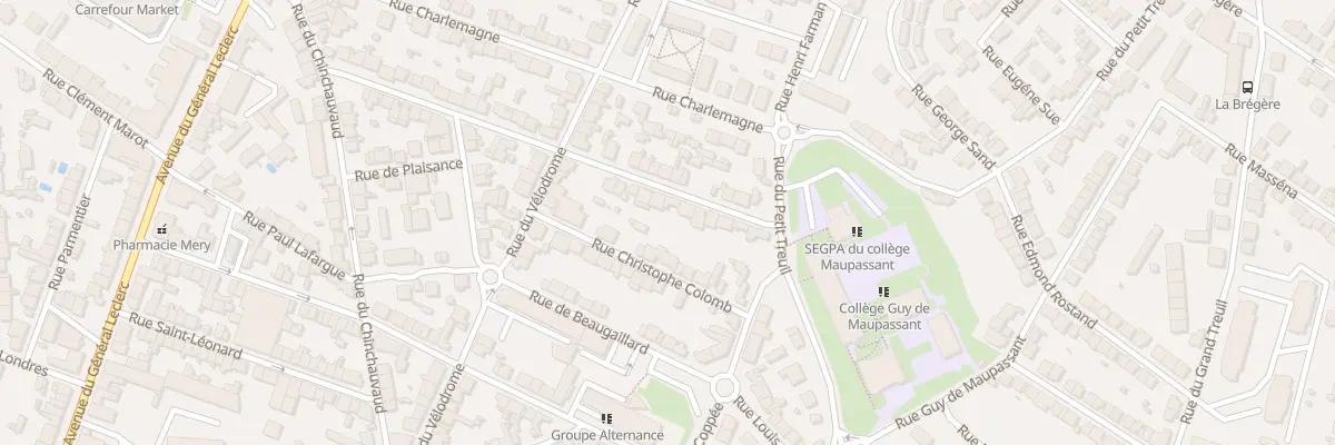 Plan du 13 Rue La Fayette à Limoges