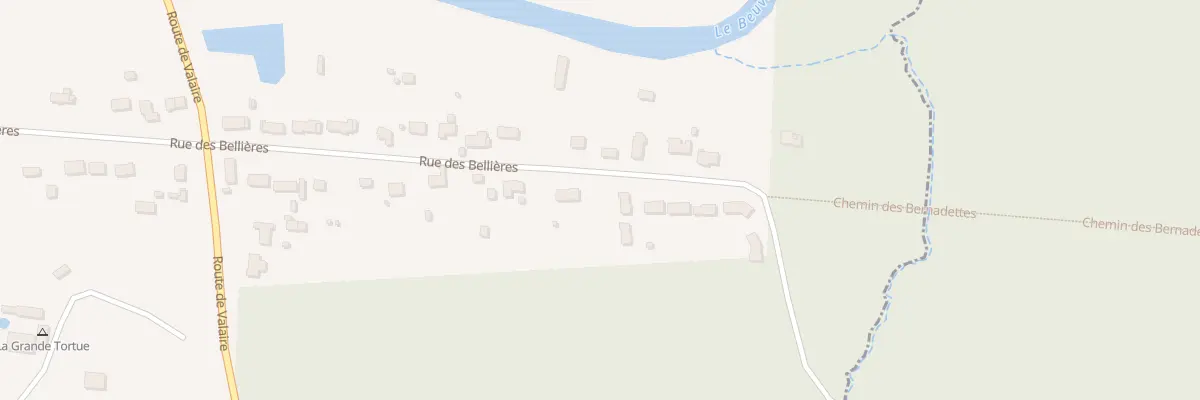 Plan du 33 Rue des Bellières à Candé-sur-Beuvron