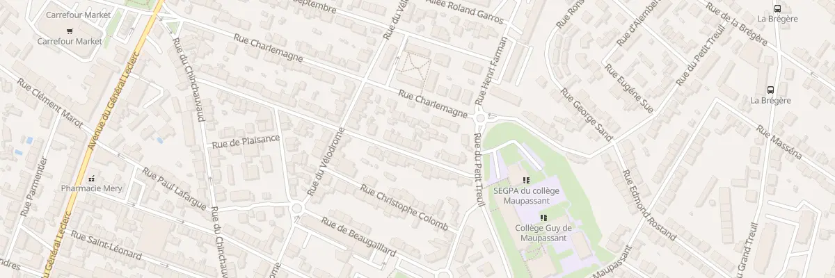 Plan du 14 Rue La Fayette à Limoges