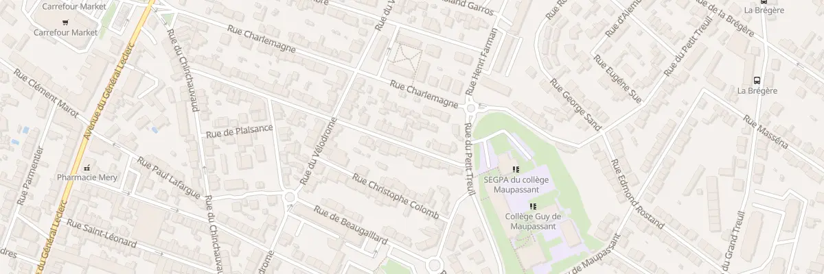 Plan du 12 Rue La Fayette à Limoges