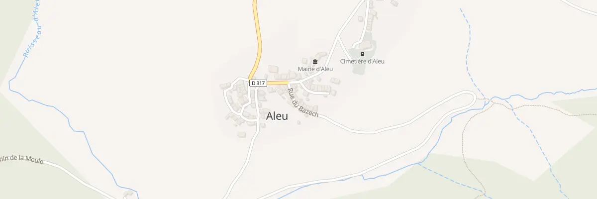 Plan du 39 Rue du Bazech à Aleu