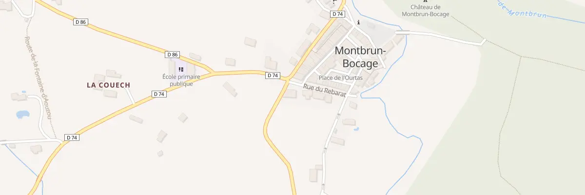 Plan du 180 Village à Montbrun-Bocage