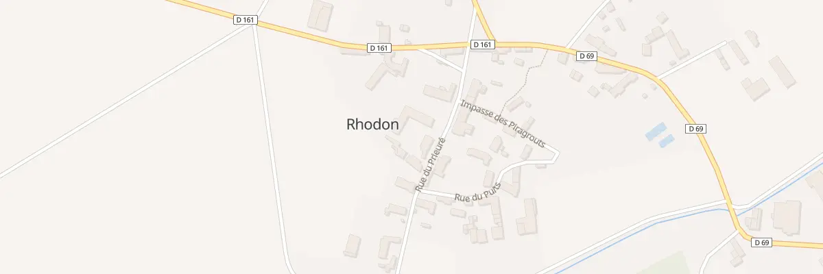 Plan du 5 Rue du Prieuré à Rhodon
