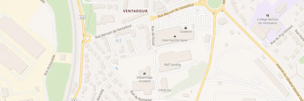 Plan du 31 Rue Bernart de Ventadour à Limoges