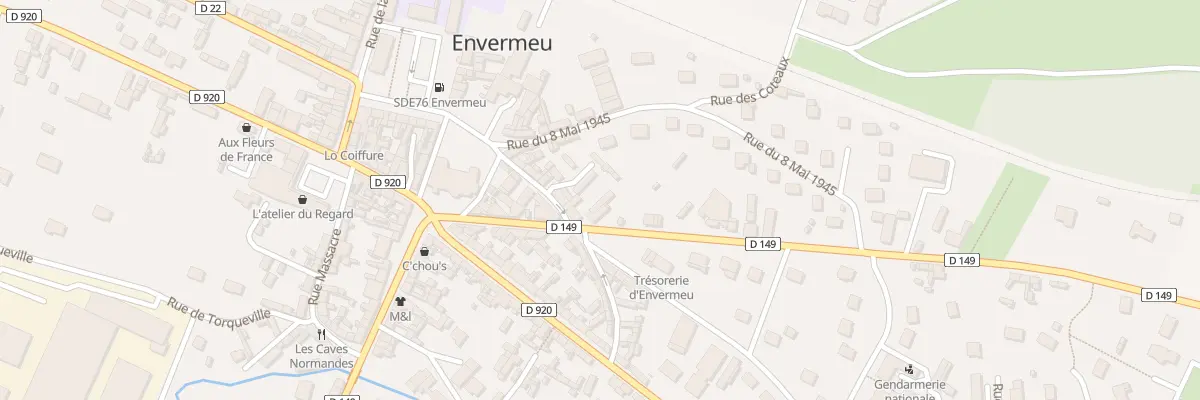 Plan du 9 Rue du Presbytère à Envermeu