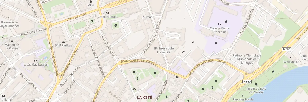 Plan du 33 Rue des Pénitents Blancs à Limoges