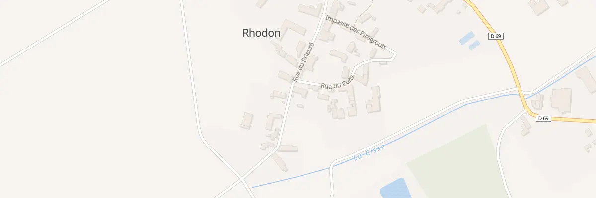 Plan du 16 Rue du Prieuré à Rhodon