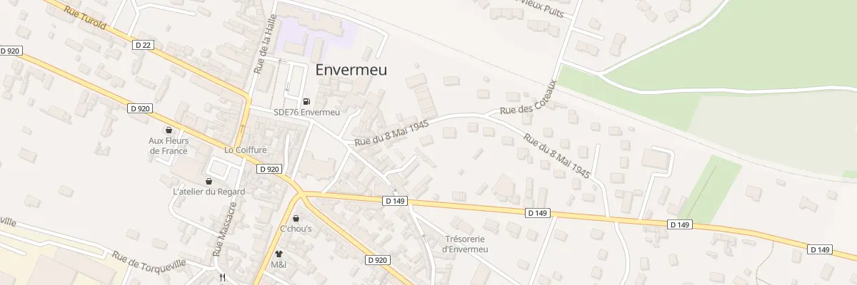 Plan du 5031 Rue du 8 Mai 1945 à Envermeu