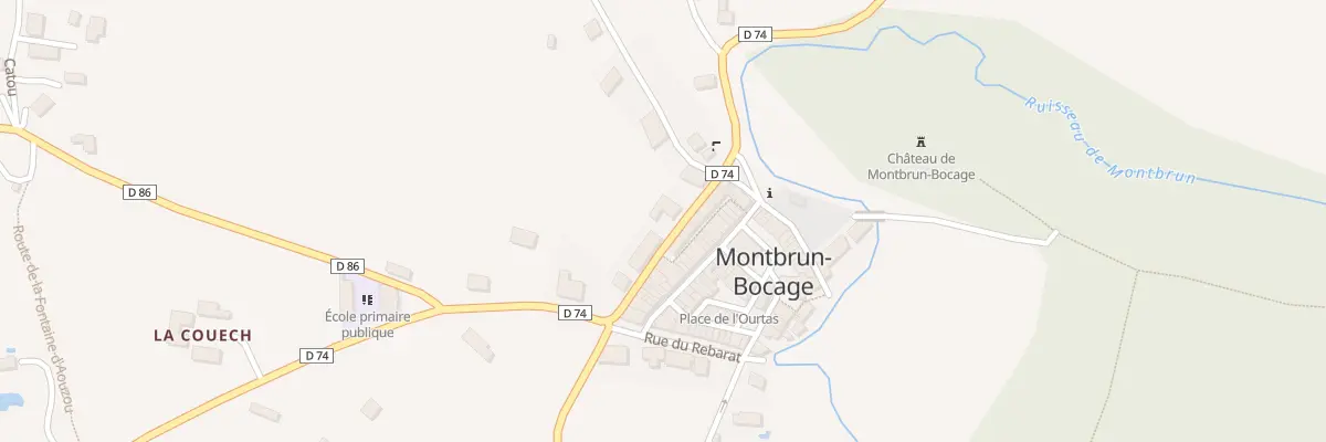 Plan du 153 Village à Montbrun-Bocage