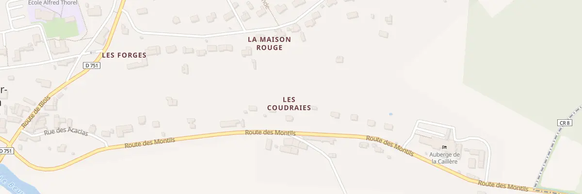 Plan du 24 Rte des Montils à Candé-sur-Beuvron