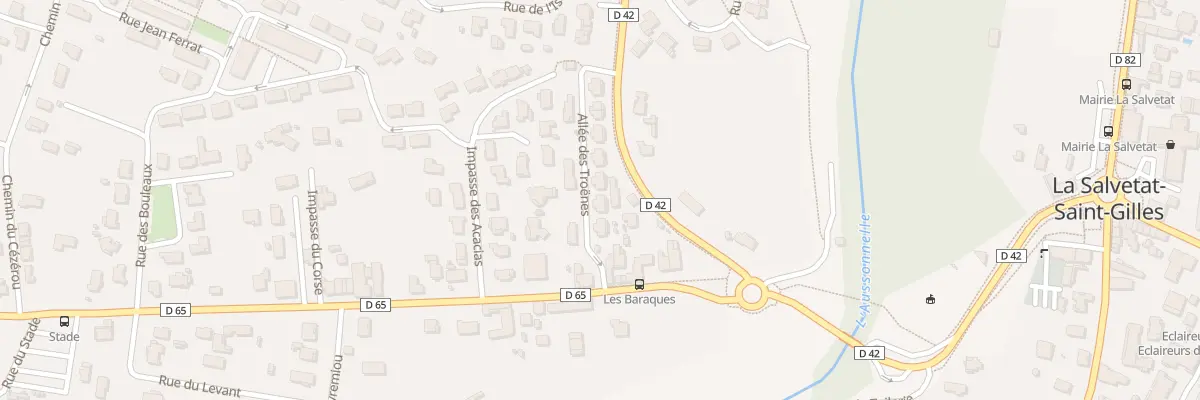 Plan du 4 Rue des Troenes à La Salvetat-Saint-Gilles